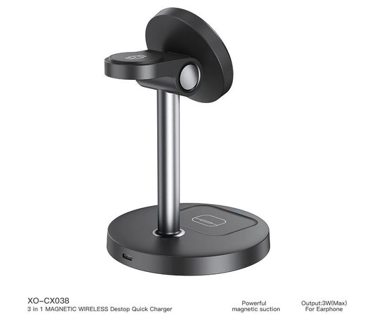 3-in-1 Magnetic Wireless Desktop Charger
