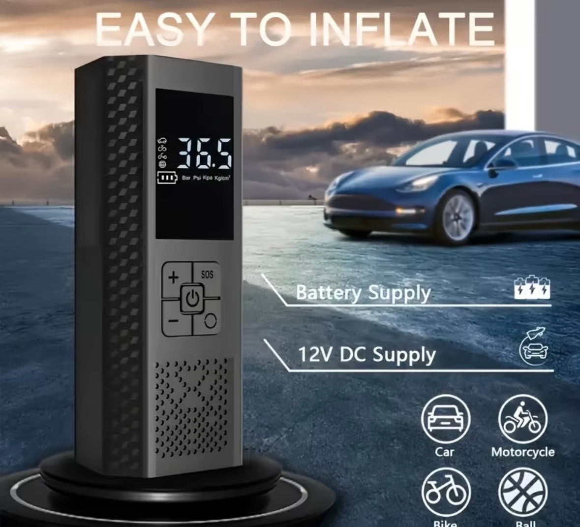 Car Jump Starter with Air Compressor