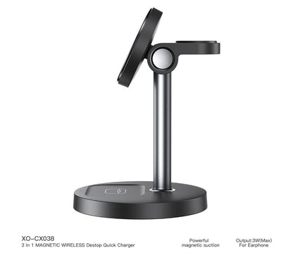 3-in-1 Magnetic Wireless Desktop Charger
