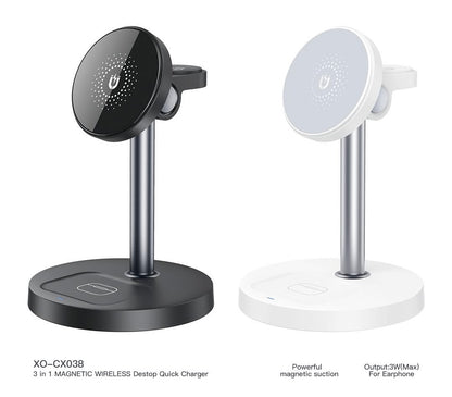 3-in-1 Magnetic Wireless Desktop Charger